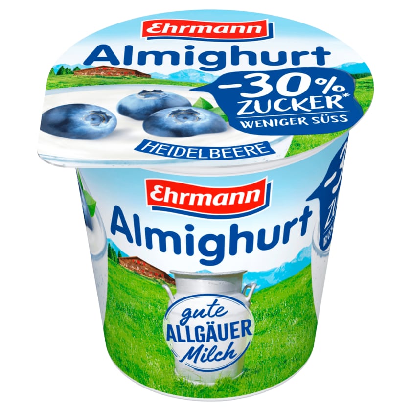 Ehrmann Almighurt -30% Zucker Heidelbeere 150g